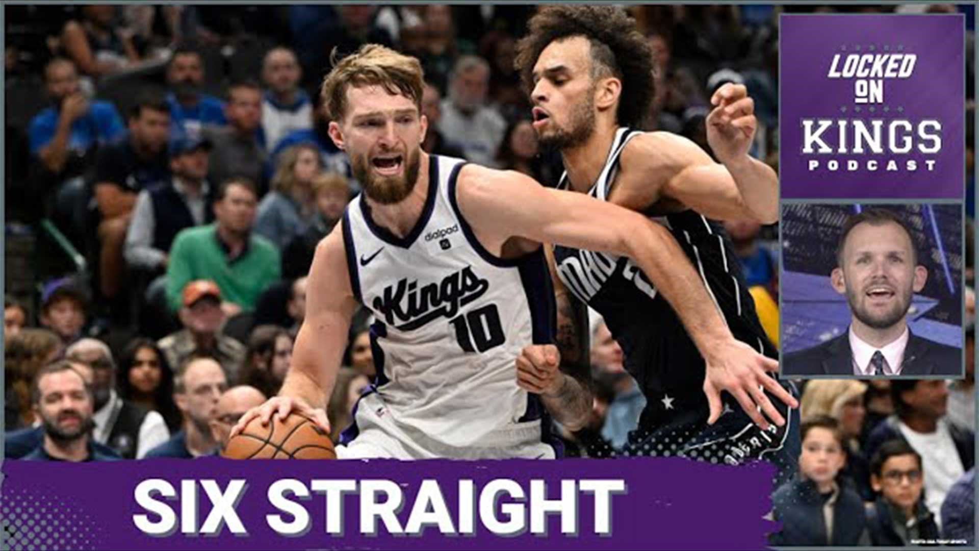 Matt George reacts to the Sacramento Kings 129-113 win in Dallas with 62 combined points from De'Aaron Fox & Domantas Sabonis.