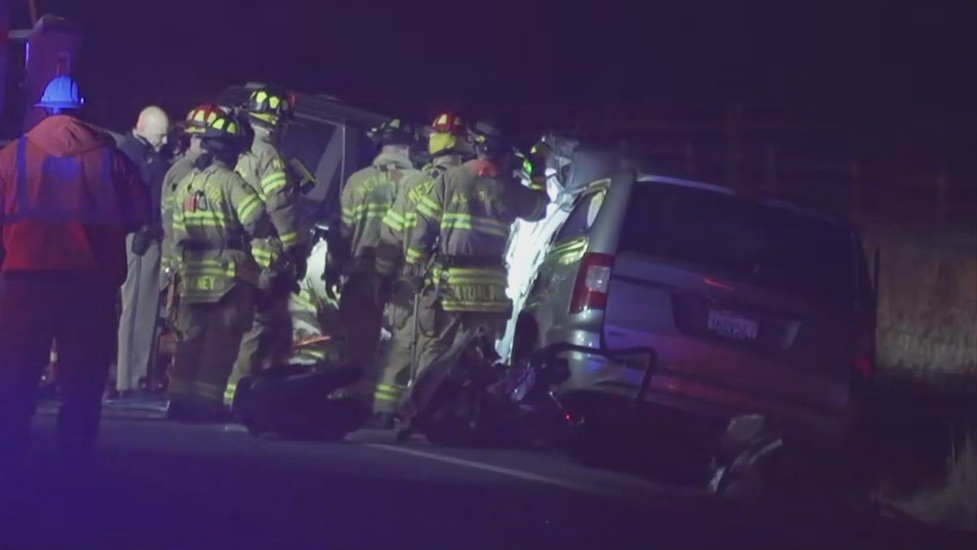 Two people are dead after an accident in Sacramento County along Jackson Highway.