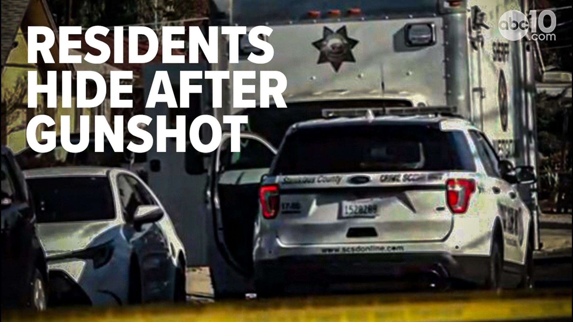 In the small town Waterford, Stanislaus County Sheriff's deputies responded to reports of a gunshot to find a man wielding a gun outside his residence.