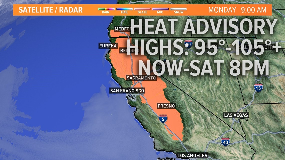 Consistent dangerous heat hitting Northern California
