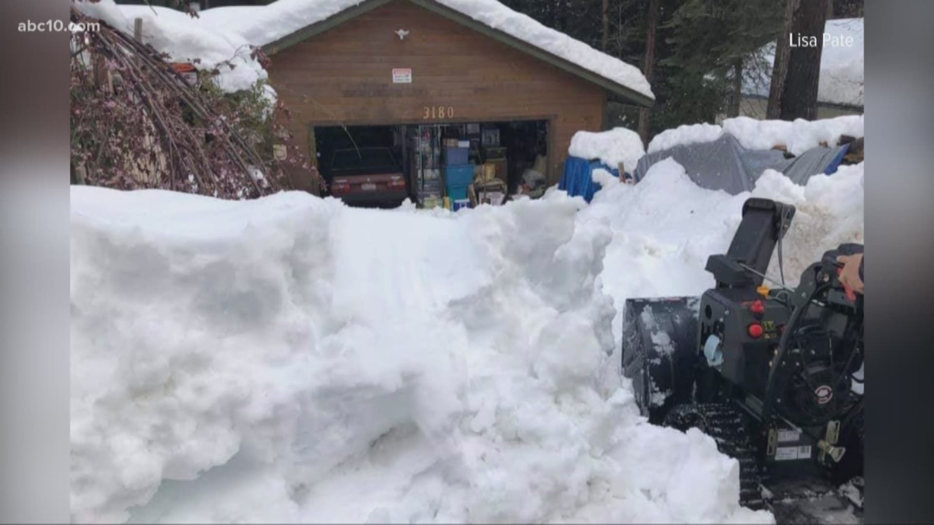 Around 3 feet of snow buried Pollock Pines last week and it trapped many of the retired population in the community. Kirt Key and his son helped shovel them out