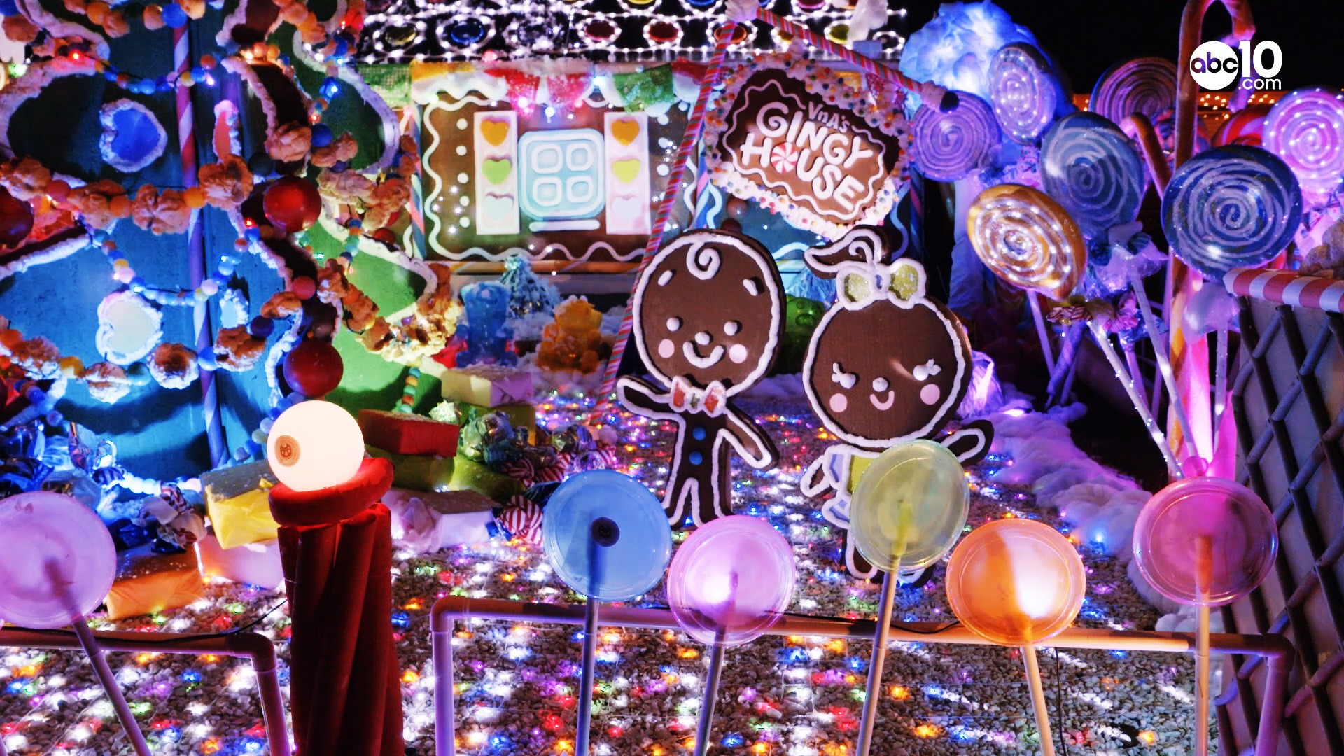 Life sized gingerbread house in Suisun City