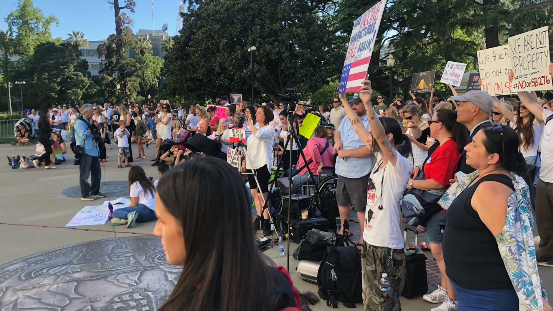 Hundreds of anti-vaccine families rallied at the Capitol against Senate Bill 276. This proposed law would create a statewide standardized medical exemption request form which would then require a state public health official to approve or deny medical exemption request for vaccines.