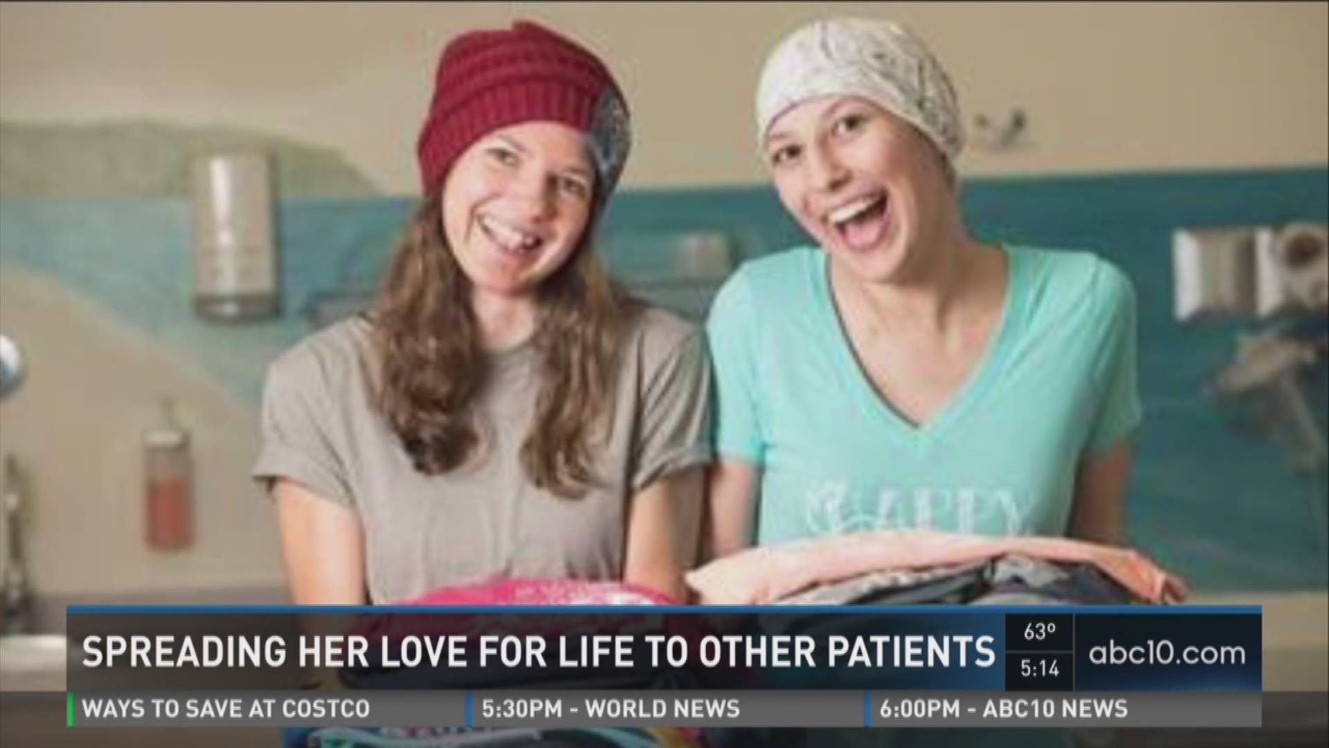 Even when a local cancer patient talks about her leukemia, she has a smile on her face.