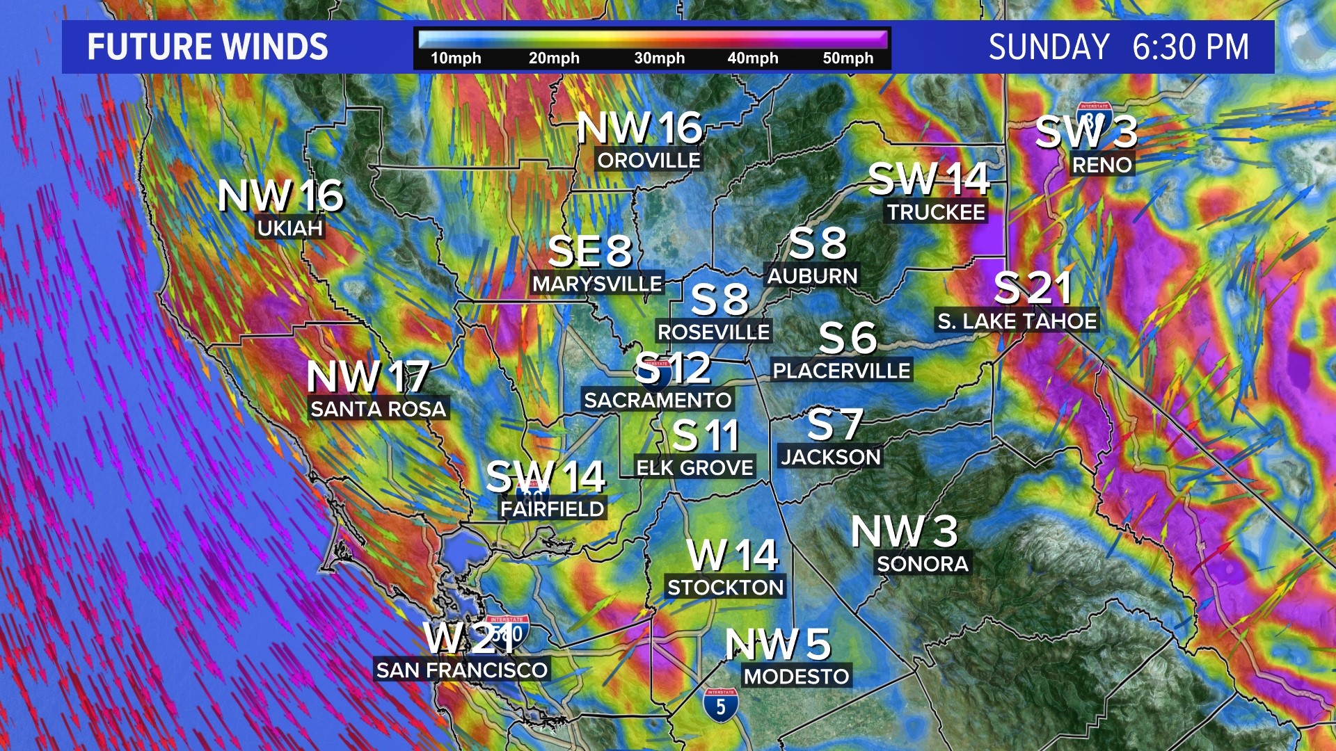 A change in the weather pattern expected to bring precipitation