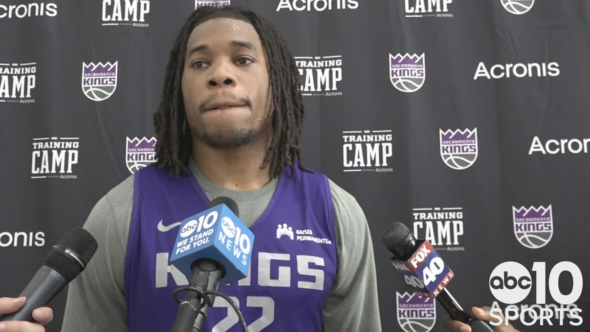 Kings center Richaun Holmes looks ahead to Wednesday's season opener in Portland, the improvements he's witnessed on the defensive end and his own conditioning.