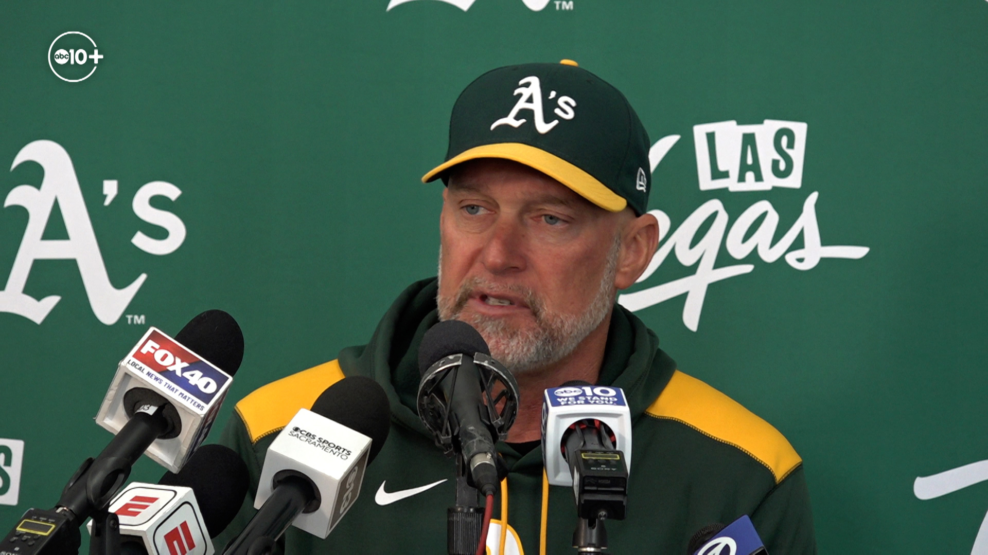 A's arrive in West Sacramento | A's Manager Mark Kotsay interview