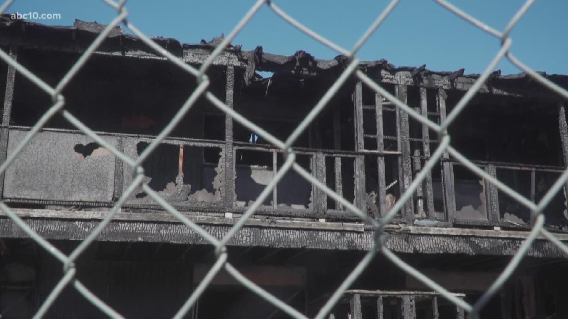 The fire spread quickly through the Sandpiper Cove Apartments on Monday night and destroyed about a third of the building's units.