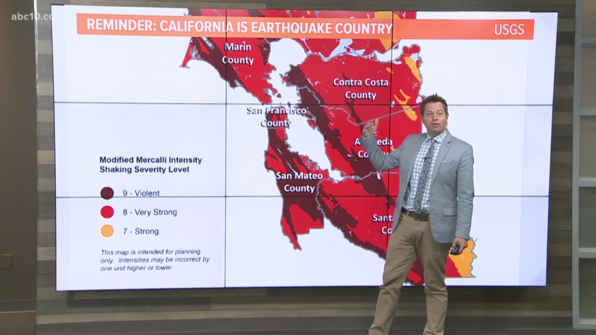 The threat of earthquakes is ever present in the state of California. 