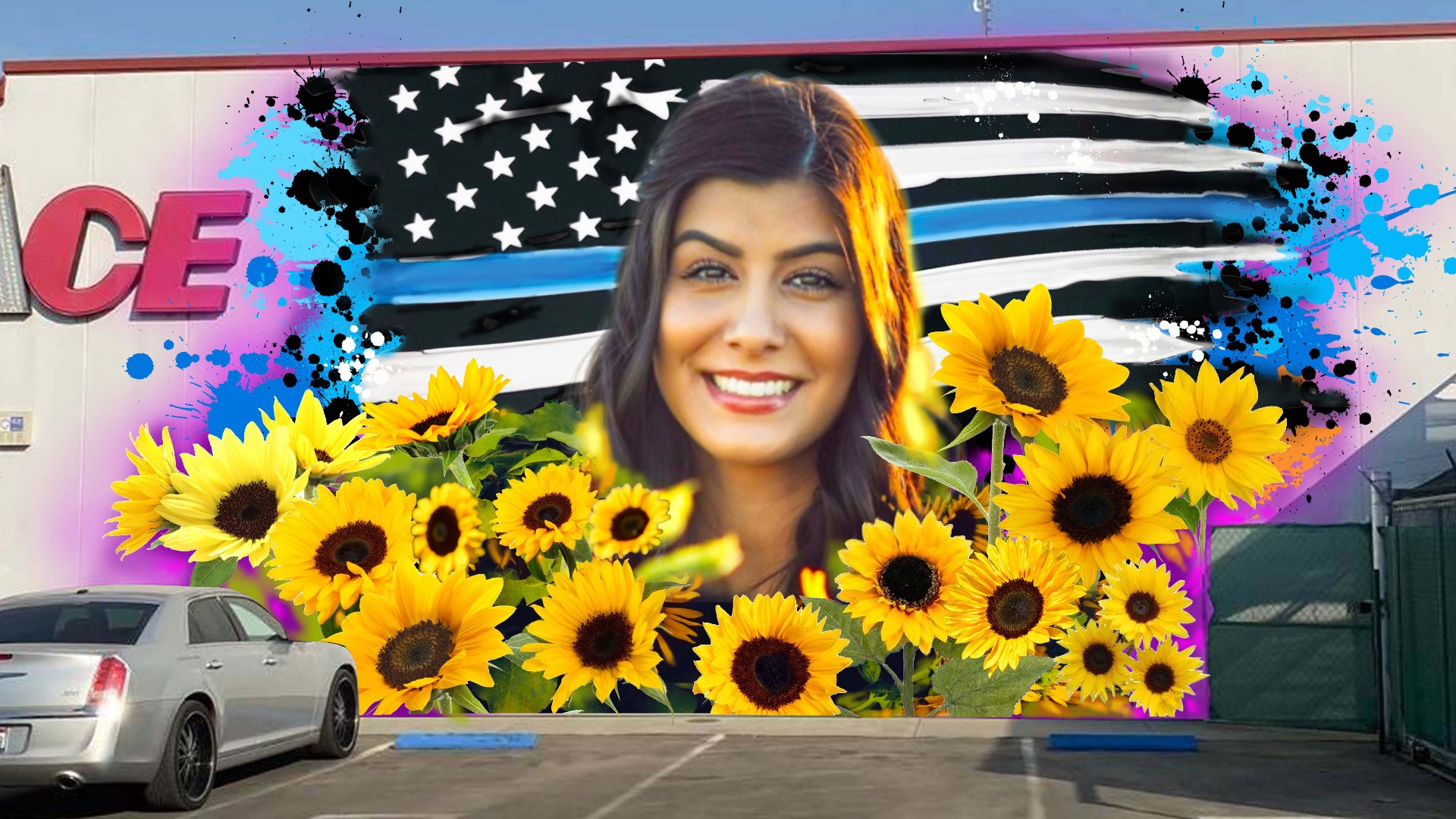Shane Grammer, known recently for his murals during the Camp Fire, will create this concept to honor Officer Natalie Corona.
