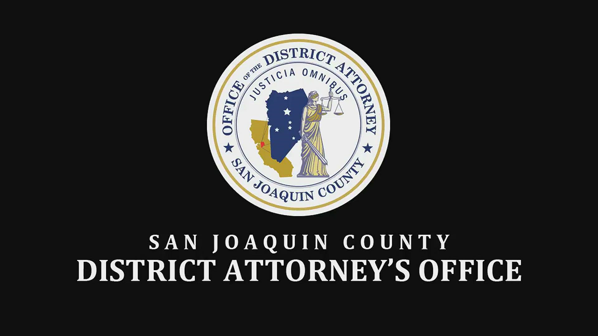 A disturbing video was released Wednesday by the San Joaquin County District Attorney's Office showing a county correctional officer striking a handcuffed arrestee. (Video courtesy of the San Joaquin County District Attorney's Office)