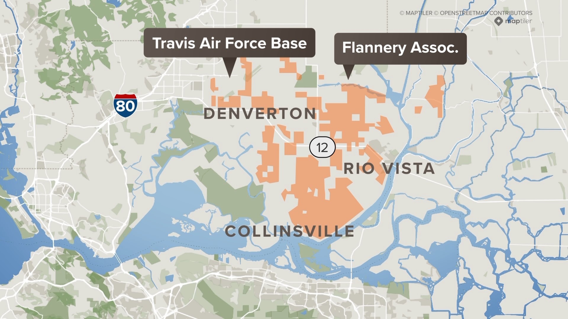 Flannery Associates LLC began buying land in Solano County in 2018 and owns land up to the fence of Travis Air Force Base, something officials call a security risk