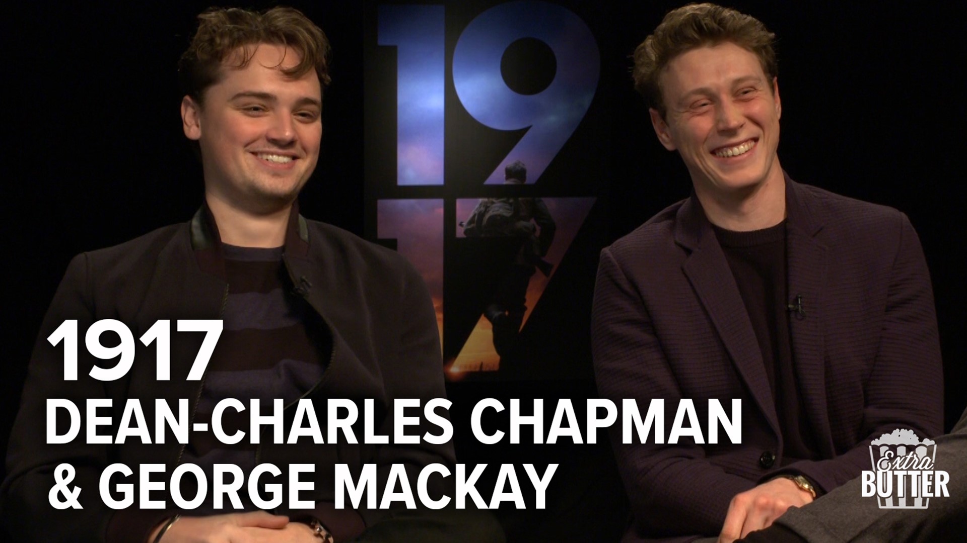 Dean Charles Chapman and George MacKay talk about the unusual making of the war movie '1917' with Sam Mendes.