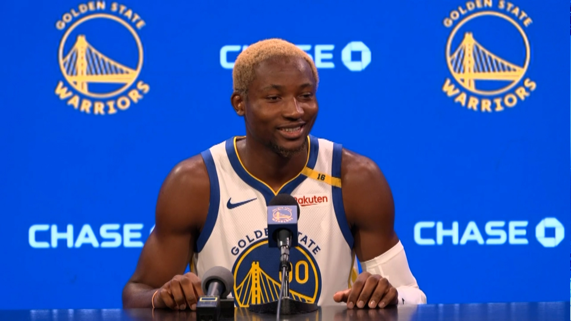 Golden State Warriors Media Day | Jonathan Kuminga talks expectations, Klay Thompson and more