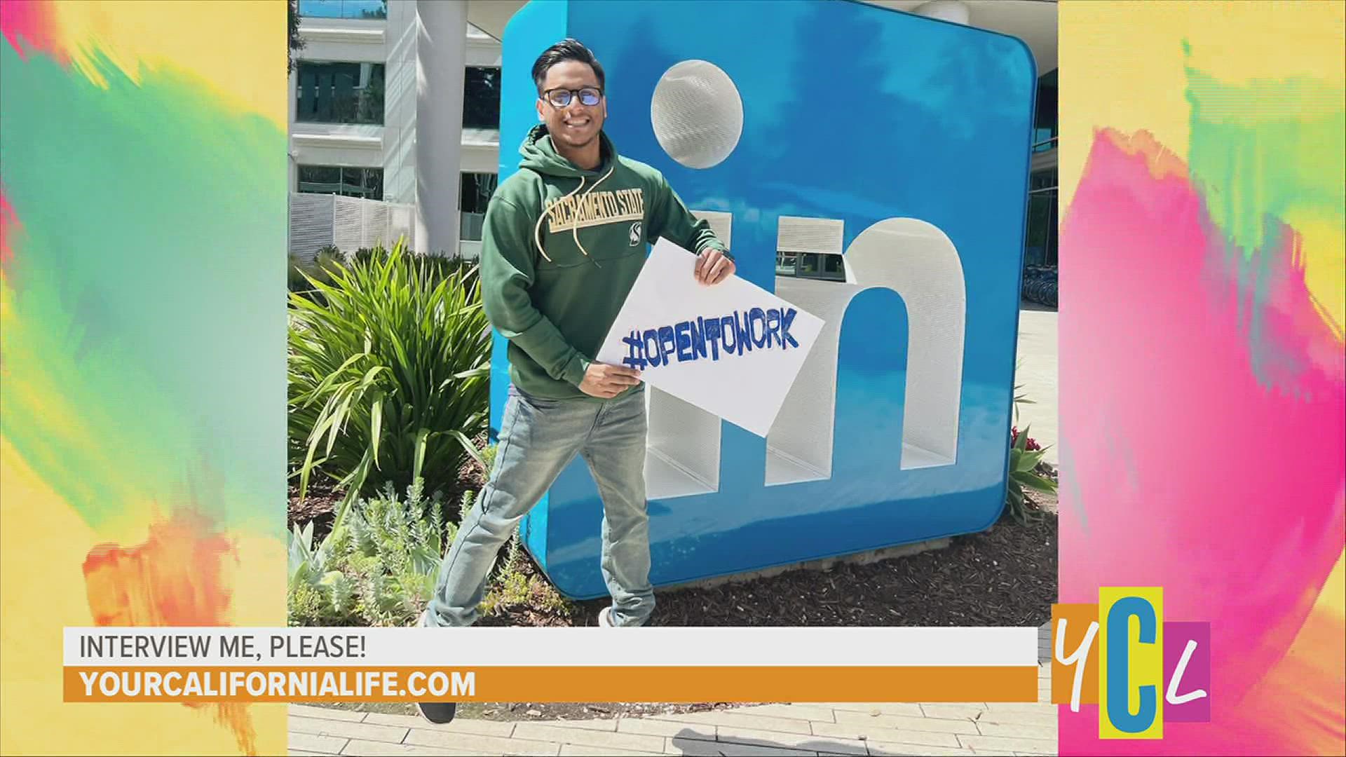 A first generation Latino college student at Sac State is looking for work as graduation approaches. He shares how he's getting his name out there in a viral way.