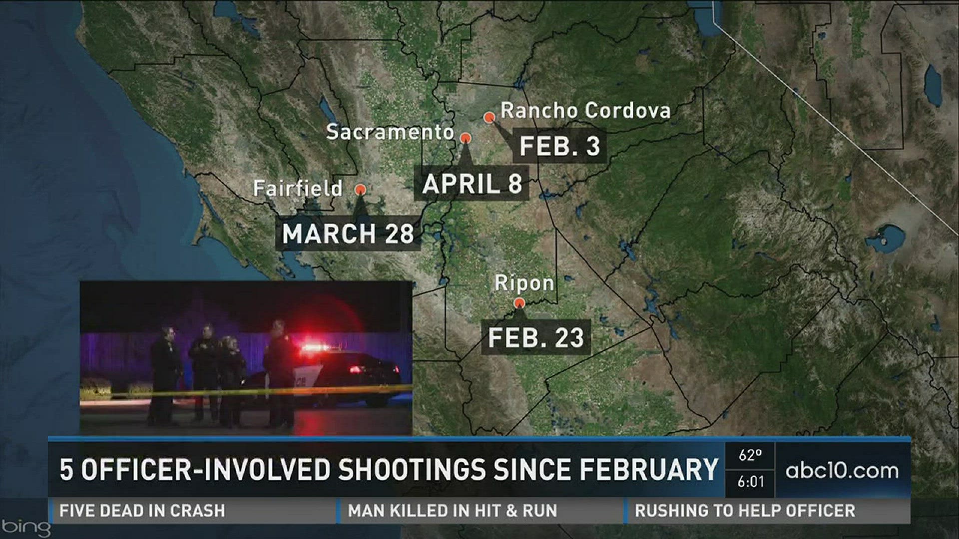 A fatal officer-involved shooting in Modesto on Sunday, April 10, 2016 was the fifth in our area in recent months.