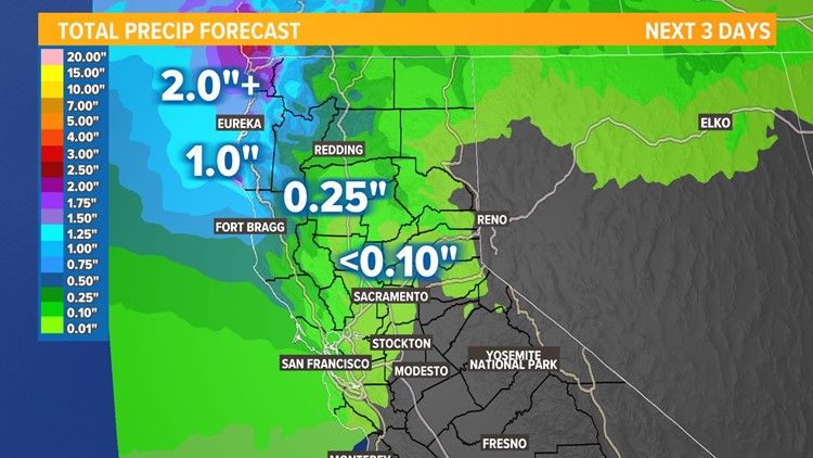 NWS Sacramento on X: Temperatures have cooled significantly from