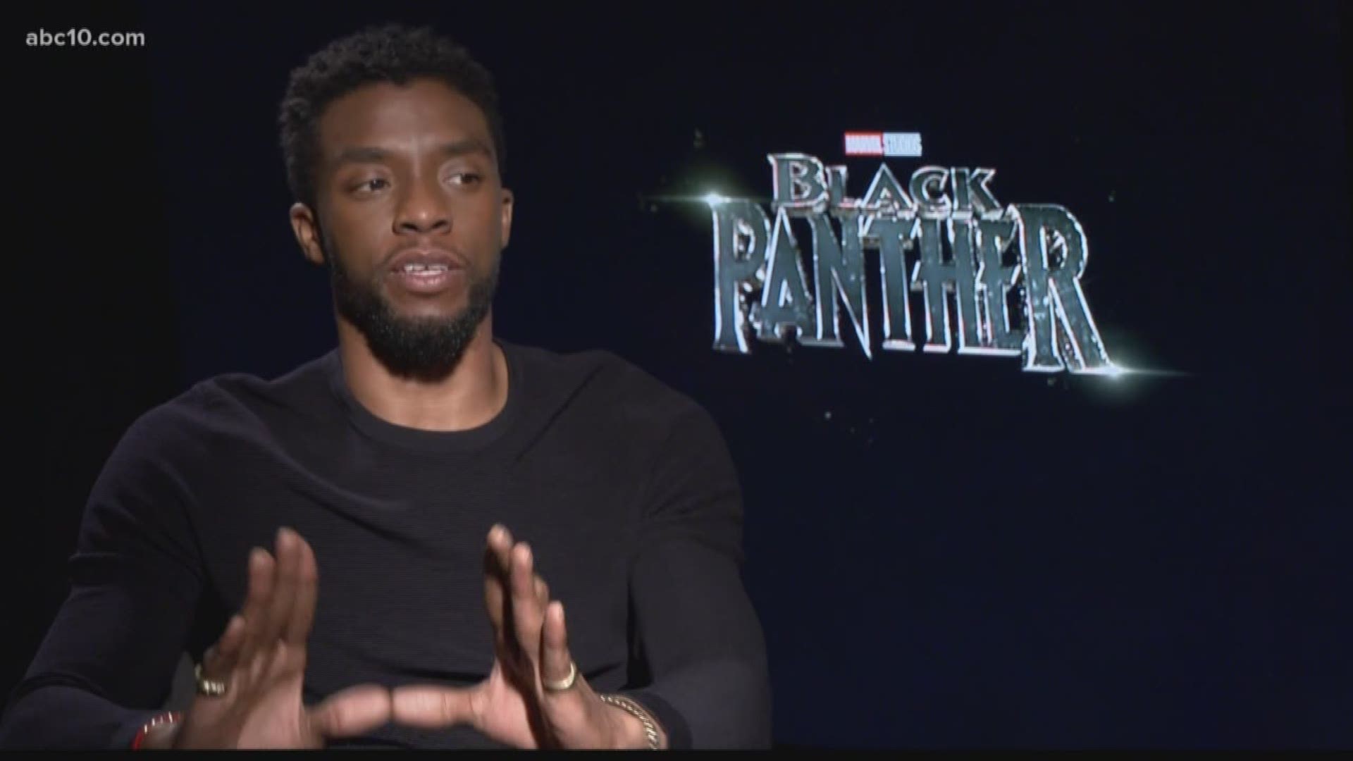 Mark S. Allen sat down with Chadwick Boseman to talk about 'Black Panther.' (Travel and Accommodations are provided by: Disney)