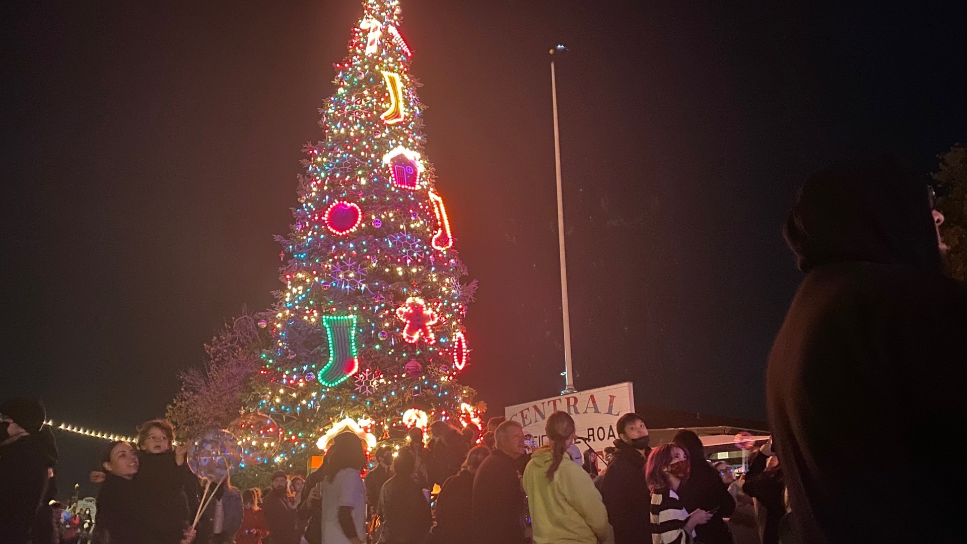 Old Sacramento Christmas tree lighting