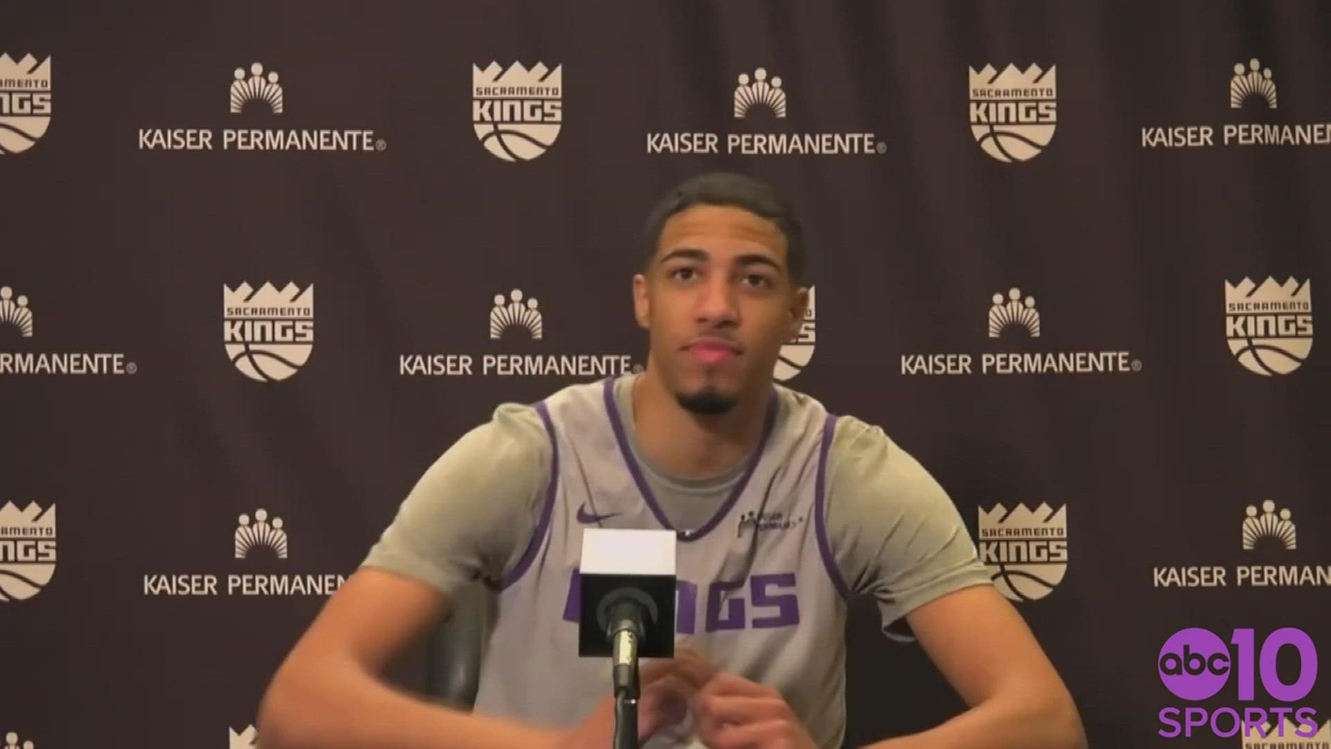 Following Tuesday's practice, Kings rookie Tyrese Haliburton talks about Sacramento's losing skid, the team's continued struggles with defense & inauguration day.