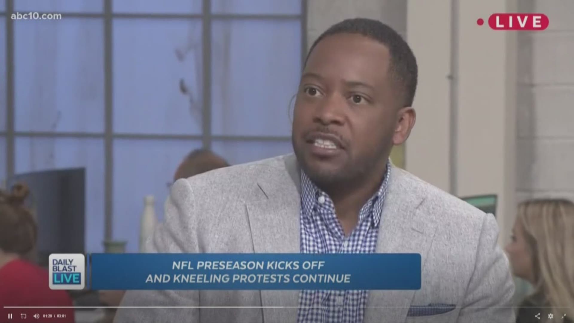 A conversation about the NFL protests left Daily Blast Live co-host Al Jackson visibly emotional.