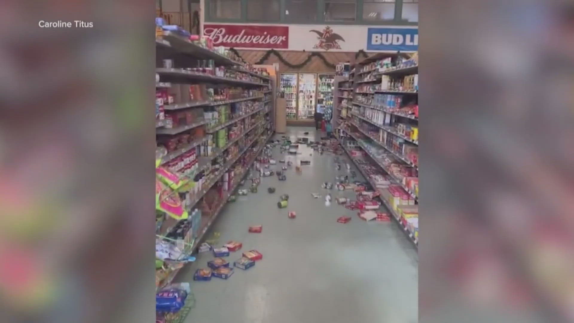 A store owner said this was the biggest earthquake they had seen in some time. The shake wiped out almost every aisle.