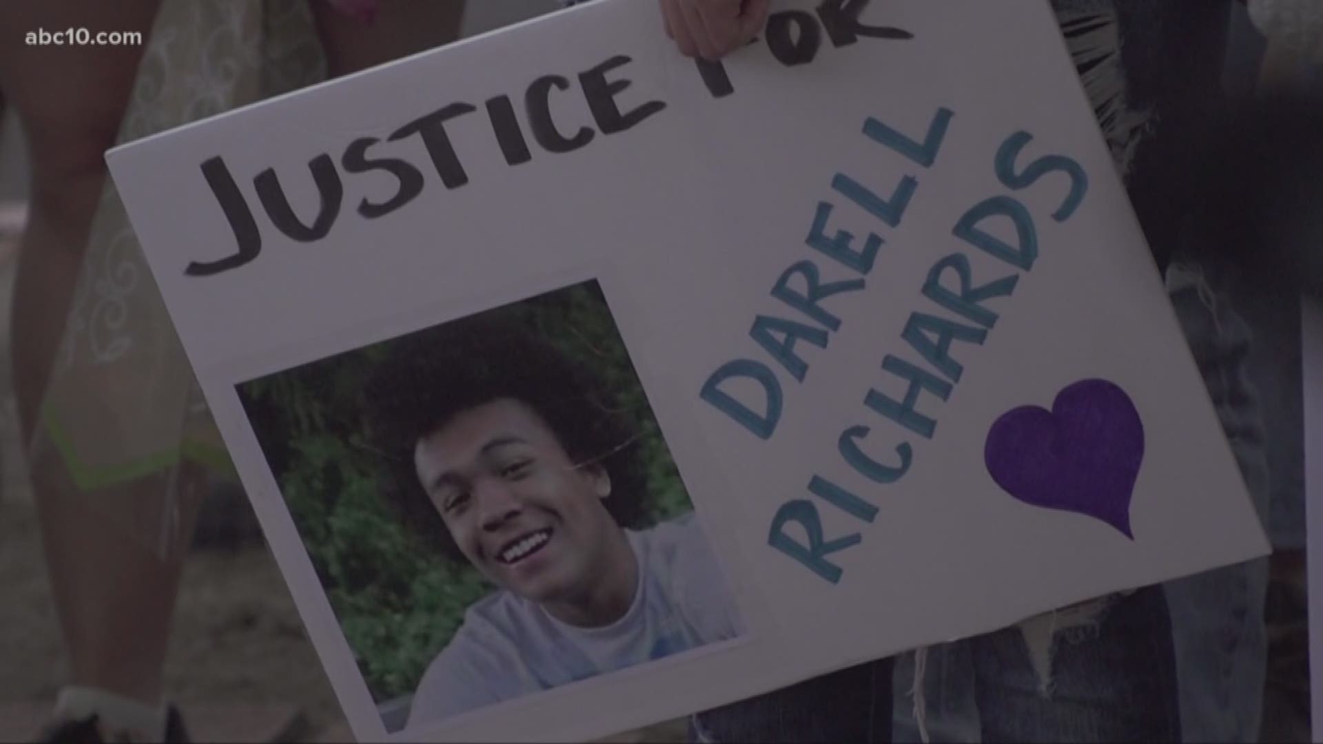 Black Lives Matter activists marched around Oak Park on Sunday, just days after Sacramento police shot and killed Darell Richards.