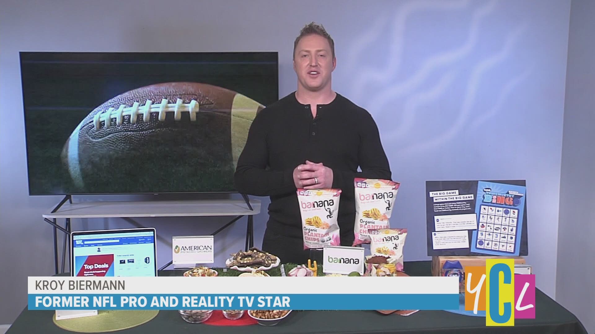 Former NFL fullback, Kroy Biermann, shares his tips for this year’s big game!
This segment was paid for by American Pistachio Growers, Barnana, Best Buy and TUMS.