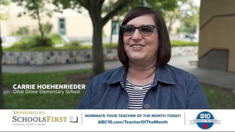 June 2022: ABC10's Teacher of the Month is Carrie Hoehenrieder
