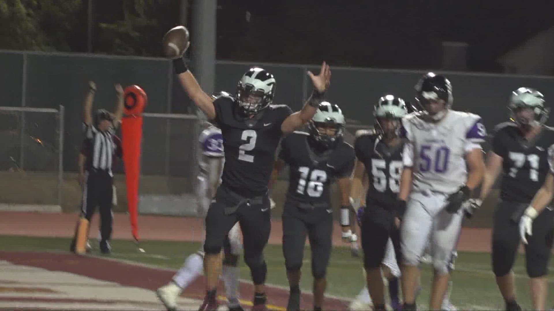 High School Football Division II: The Woodcreek Timberwolves defeat the Franklin Wildcats 43-13.