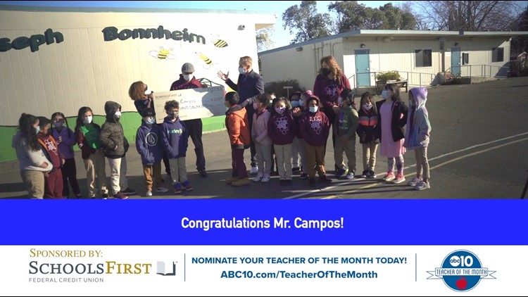March 2022: ABC10's Teacher of the Month is Ramón Campos