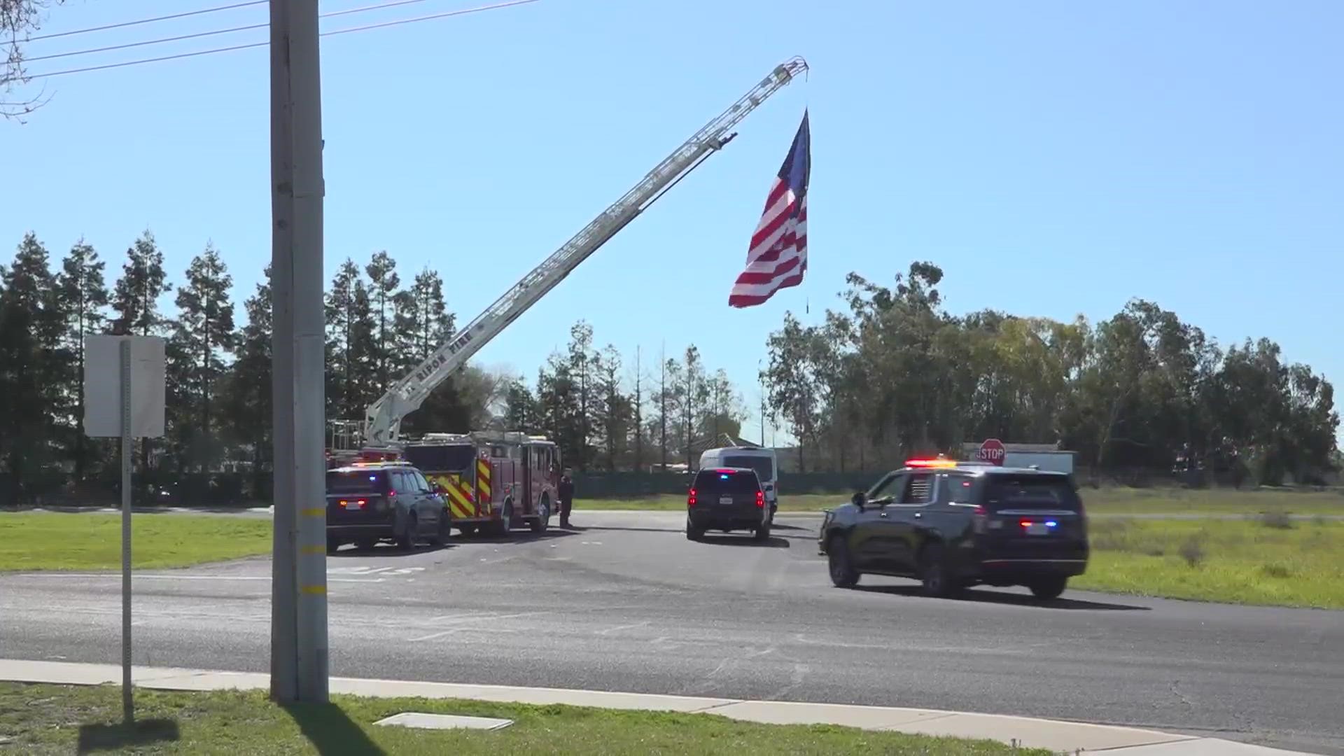 A procession was held for San Joaquin County Sheriff's K9 Duke after he was killed in the line of duty. And more in Top 10 headlines.