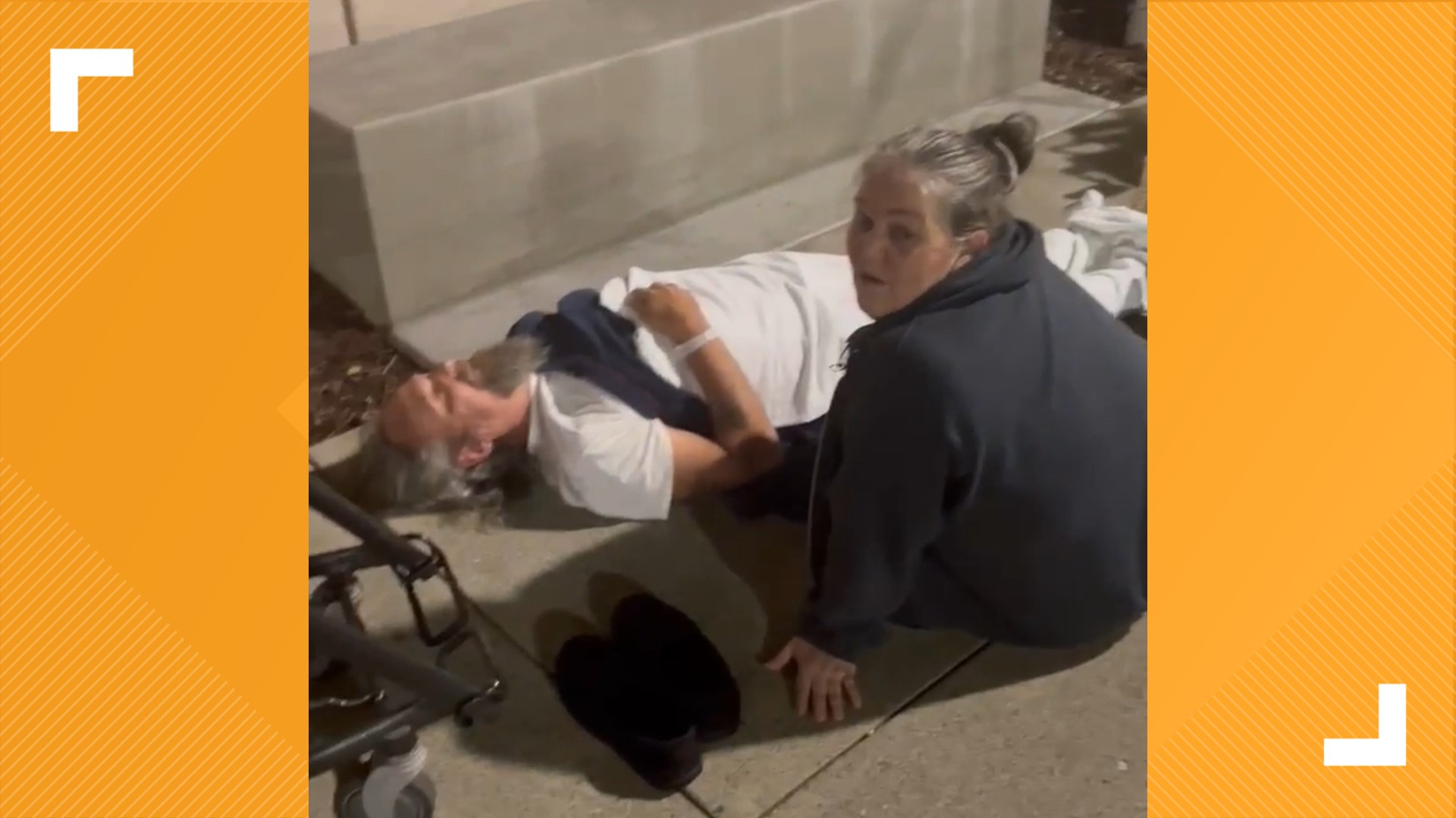 A 61-year-old local veteran left outside on the ground at Mercy San Juan Medical Center is speaking out after he was left lying on the ground for more than hour.