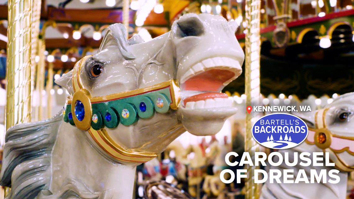 Restored 1910 carousel showcases rare hand-carved horses in Washington ...
