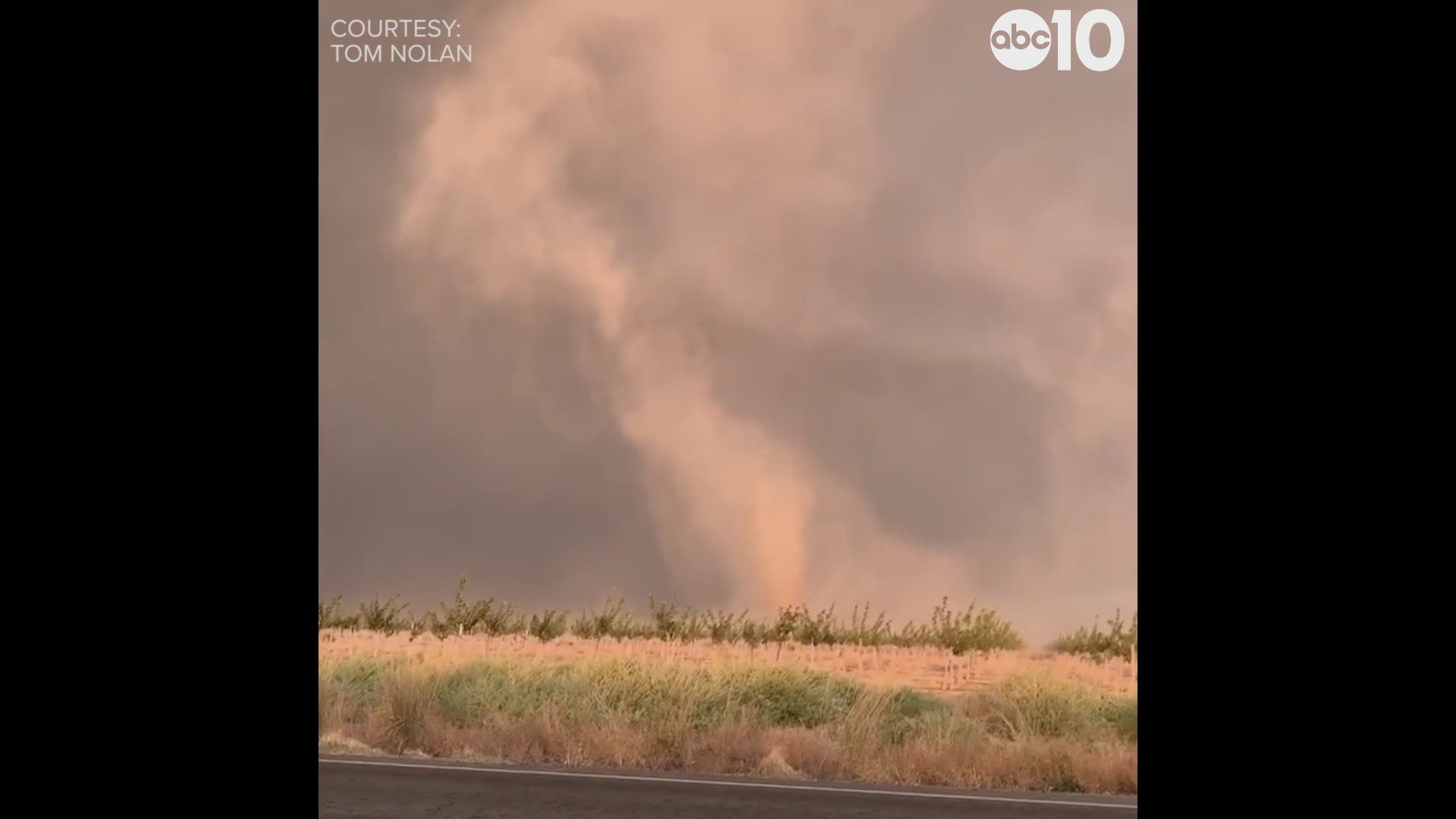 A tornado hit Davis between east Highway 101 and Highway 29 Saturday evening. The National Weather Service said they can’t confirm many details or strength yet.