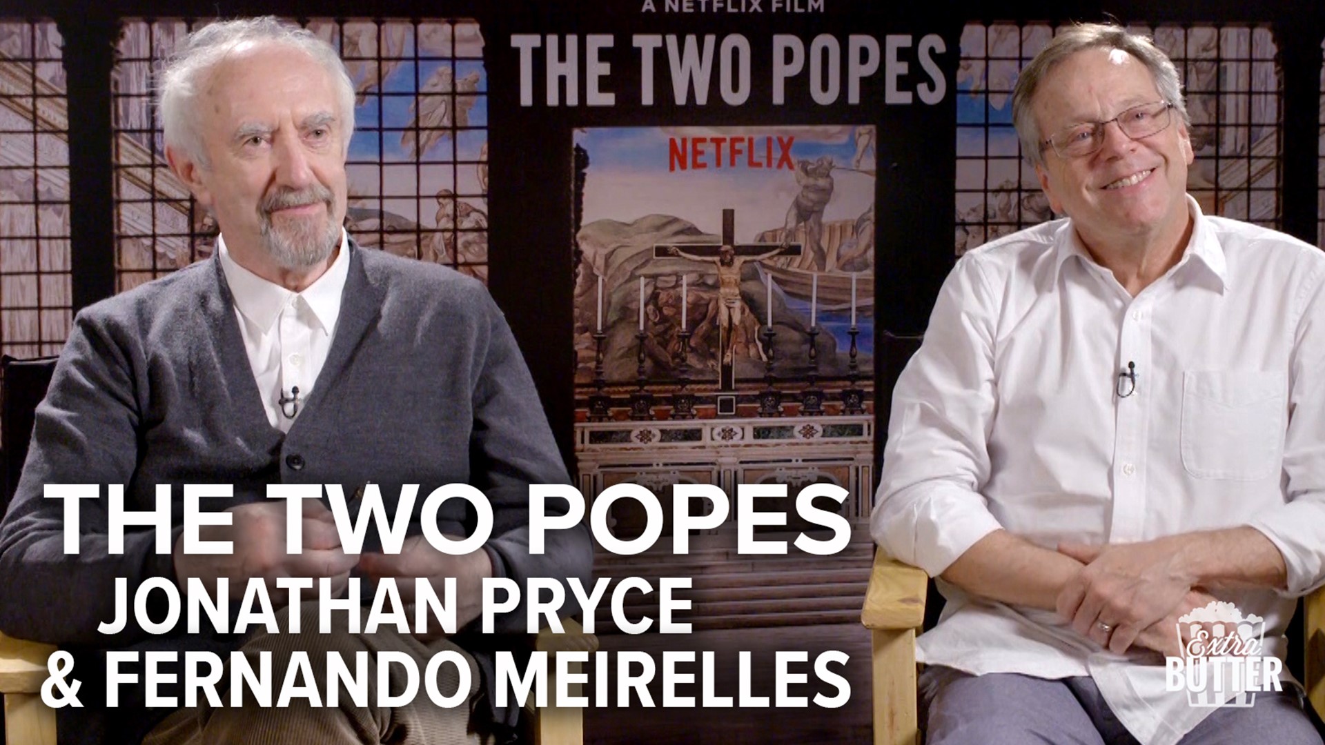 Jonathan Pryce and Fernando Meirelles talk about making the Netflix movie 'The Two Popes.' Pryce stars as the future Pope Francis, while Meirelles directs the movie.