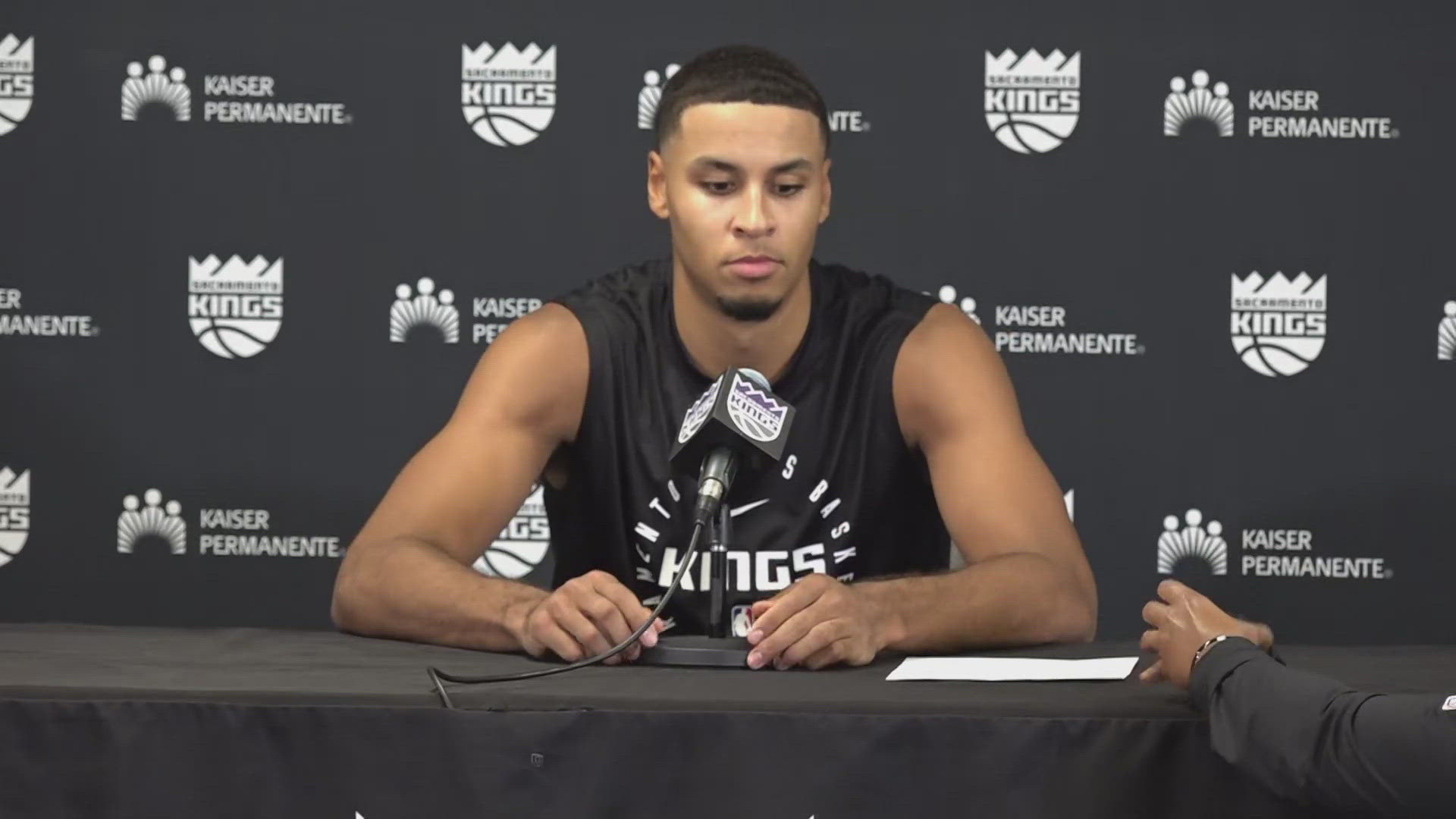 Sacramento Kings forward Keegan Murray talks about the team's win over the Toronto Raptors.