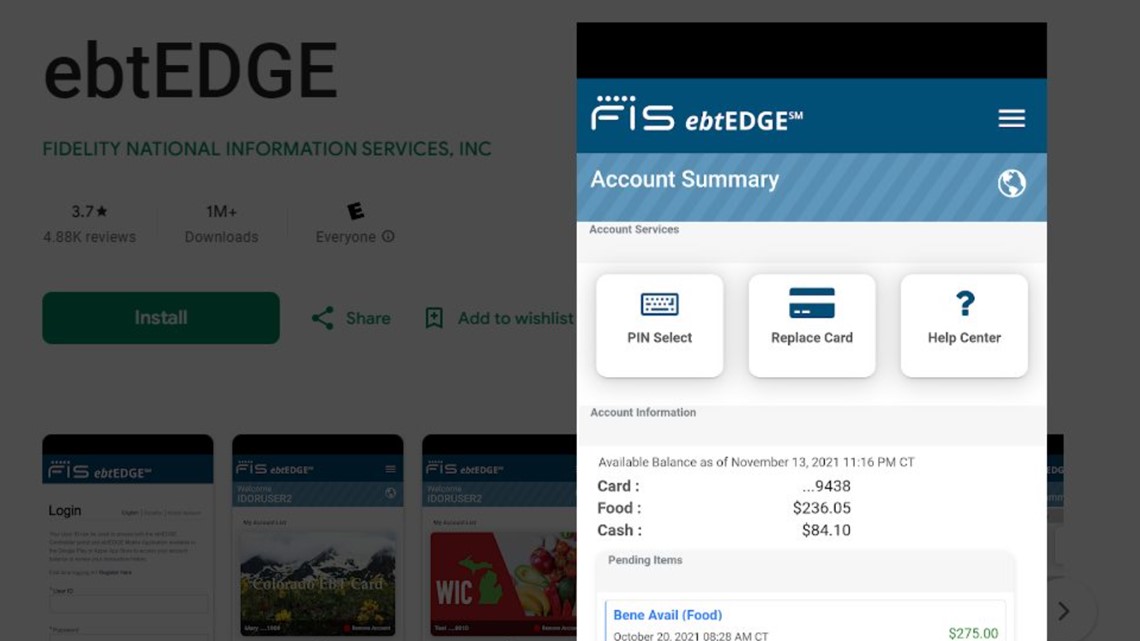 Arizona Department of Economic Security - ebtEDGE, a free app for EBT  cardholders, is now available in Google Play and the Apple App Store. With  this secure app, users can see benefit