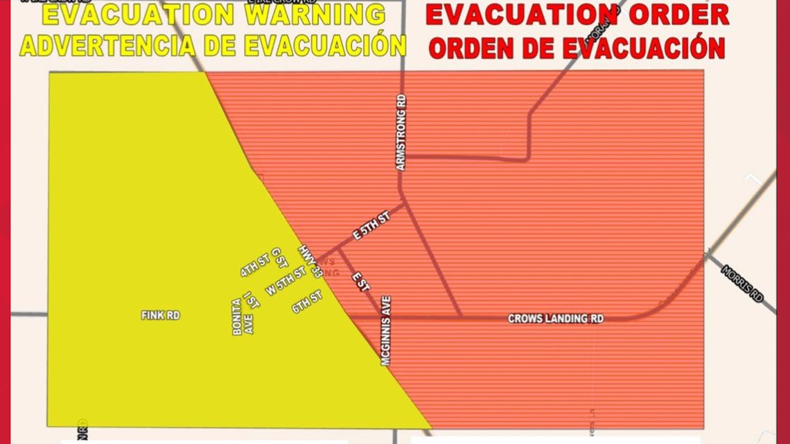 Crows Landing, California, evacuation update Jan. 17
