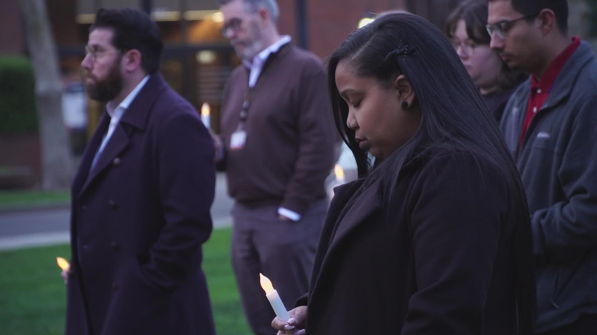 McGeorge School of Law in Sacramento held the event and allowed attendees to try and process and heal as they held candles, stood together in Nichols’ memory.