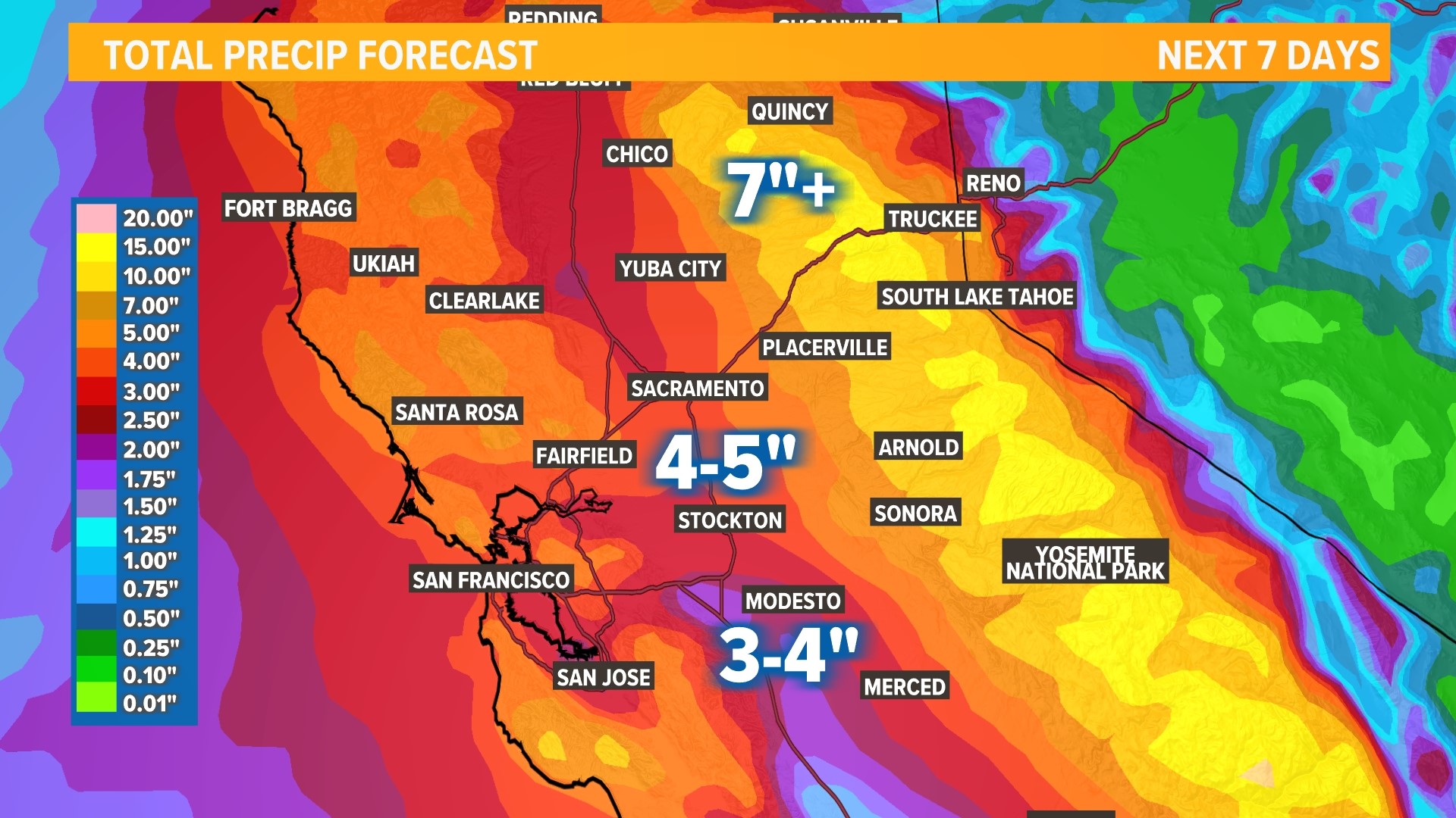 Storm Timeline Atmospheric River Moves Into Northern California 8441