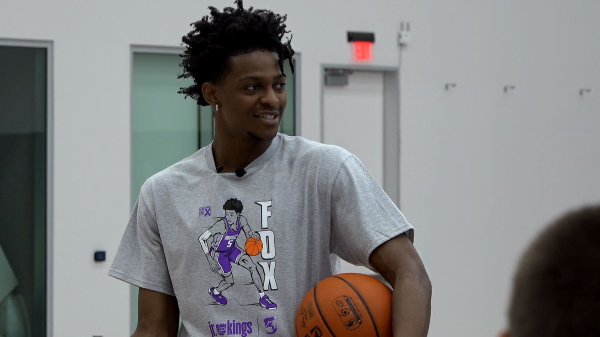 Kings point guard De'Aaron Fox and his mother Lorraine, a cancer survivor, partnered with the Sacramento's Albie Aware Breast Cancer Foundation to host a Mother's Day themed basketball camp at the team's practice facility inside the Golden 1 Center.