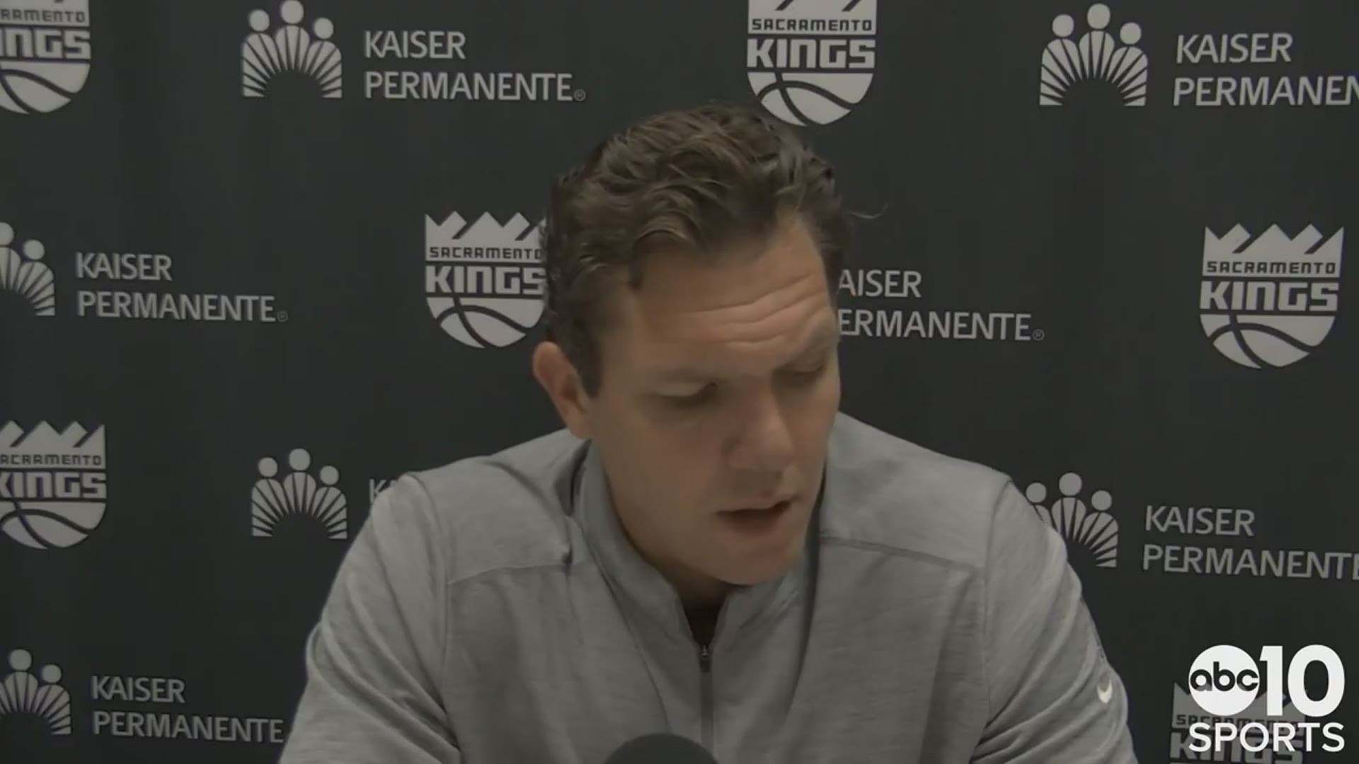 Sacramento Kings head coach Luke Walton talks about Thursday’s loss to the Grizzlies in Memphis and being officially eliminated from the NBA postseason.
