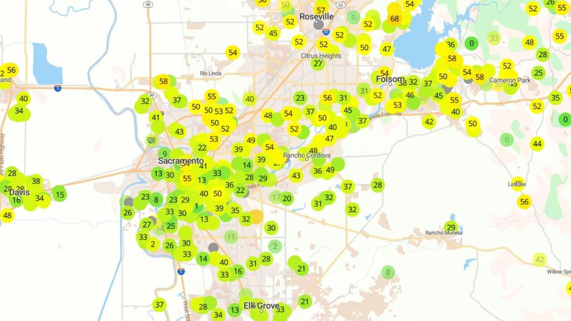Why is air quality bad today?