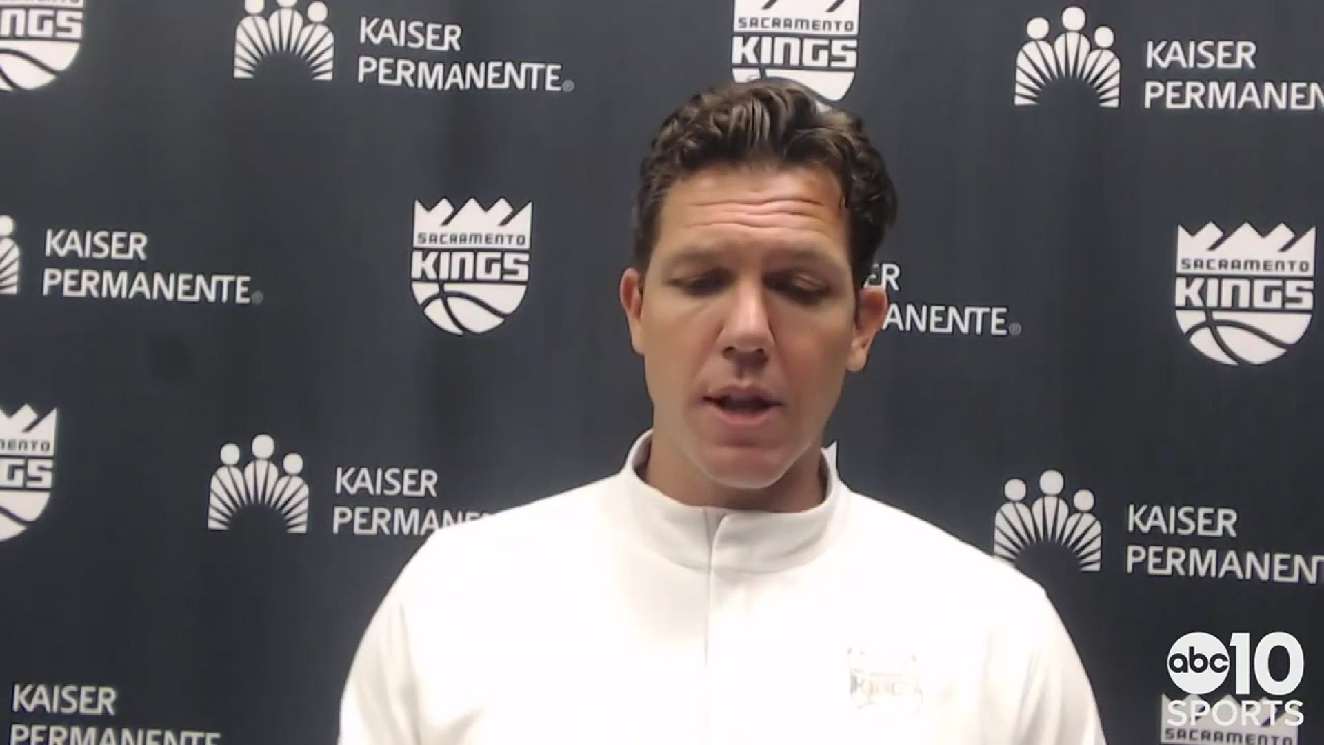Kings' coach Luke Walton on Sunday's 111-99 victory in Dallas, losing Tyrese Haliburton to injury and the play from Marvin Bagley III in Sacramento's win.