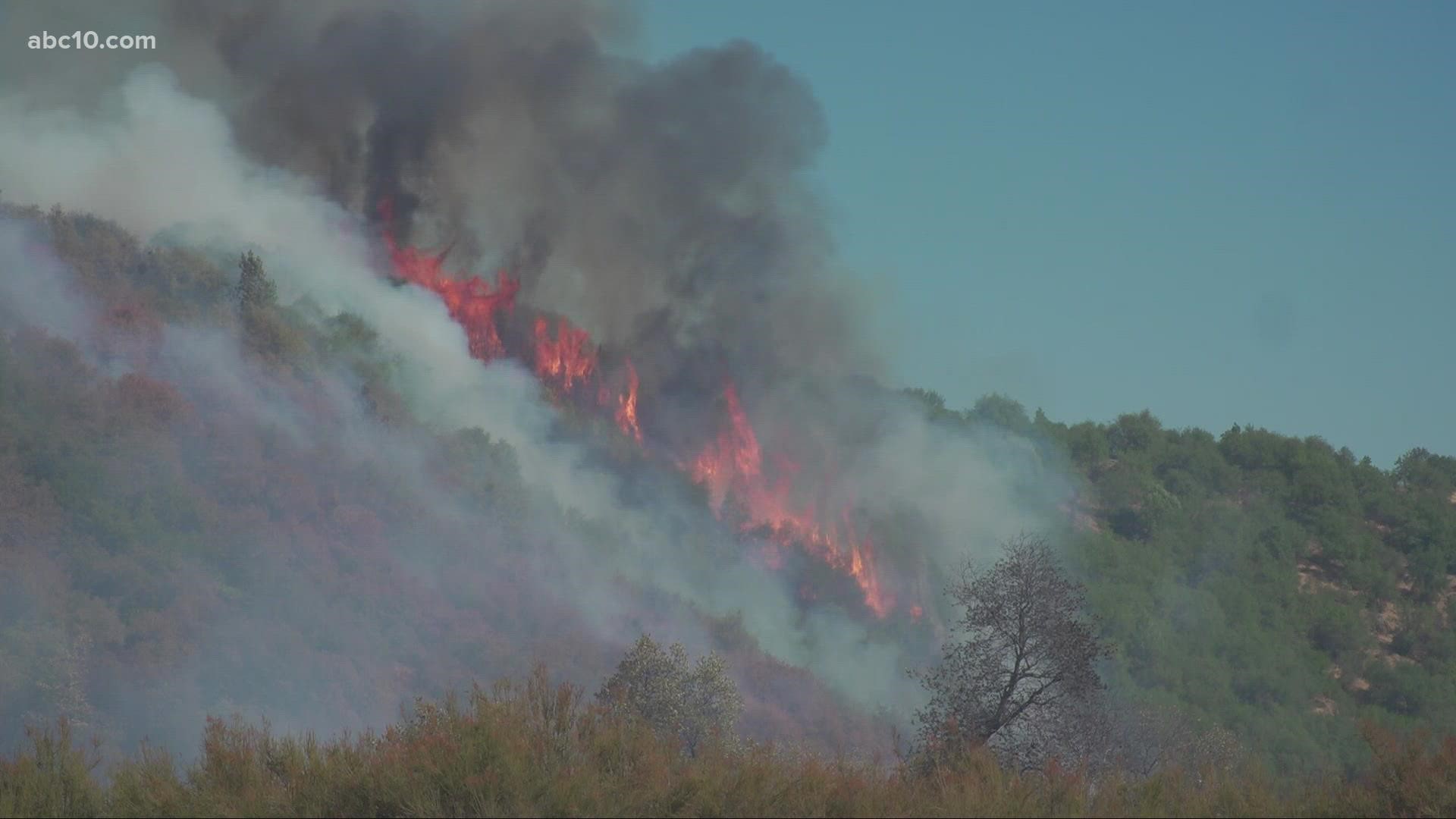 Auburn State Recreation Area is temporarily closed as firefighters fight the Bridge Fire. Some 500 people were evacuated from Lake Clementine.