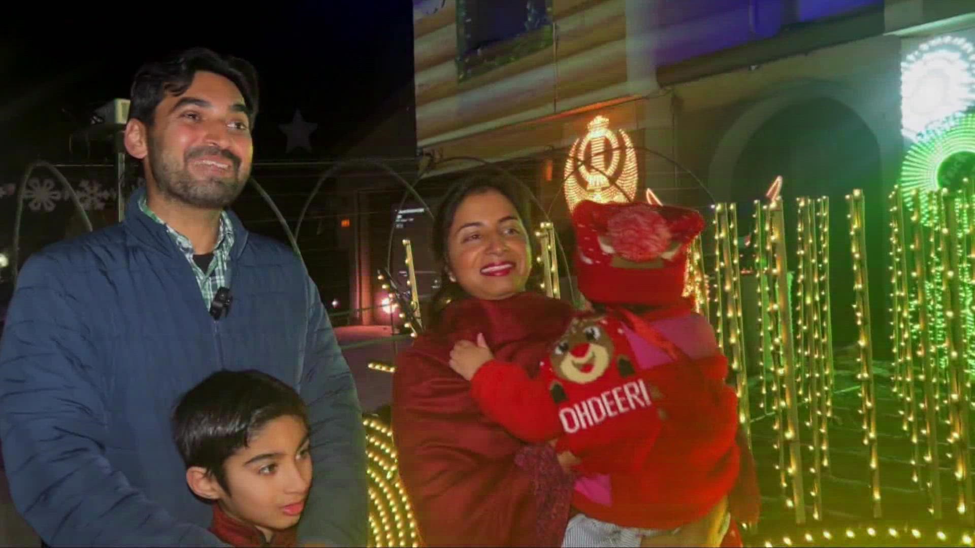 A family in Manteca was on The Great Christmas Light Fight showcasing their holiday decorations.