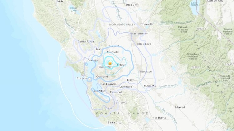 4.1 magnitude earthquake in Bay Point reportedly felt as far as Roseville