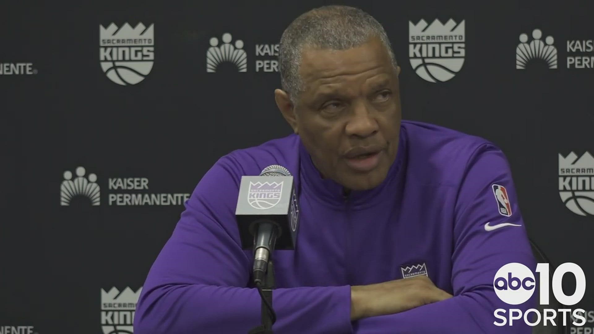 Kings interim coach Alvin Gentry on Sacramento's hard fought effort, coming up short in overtime against the Phoenix Suns and the injury to Domantas Sabonis.