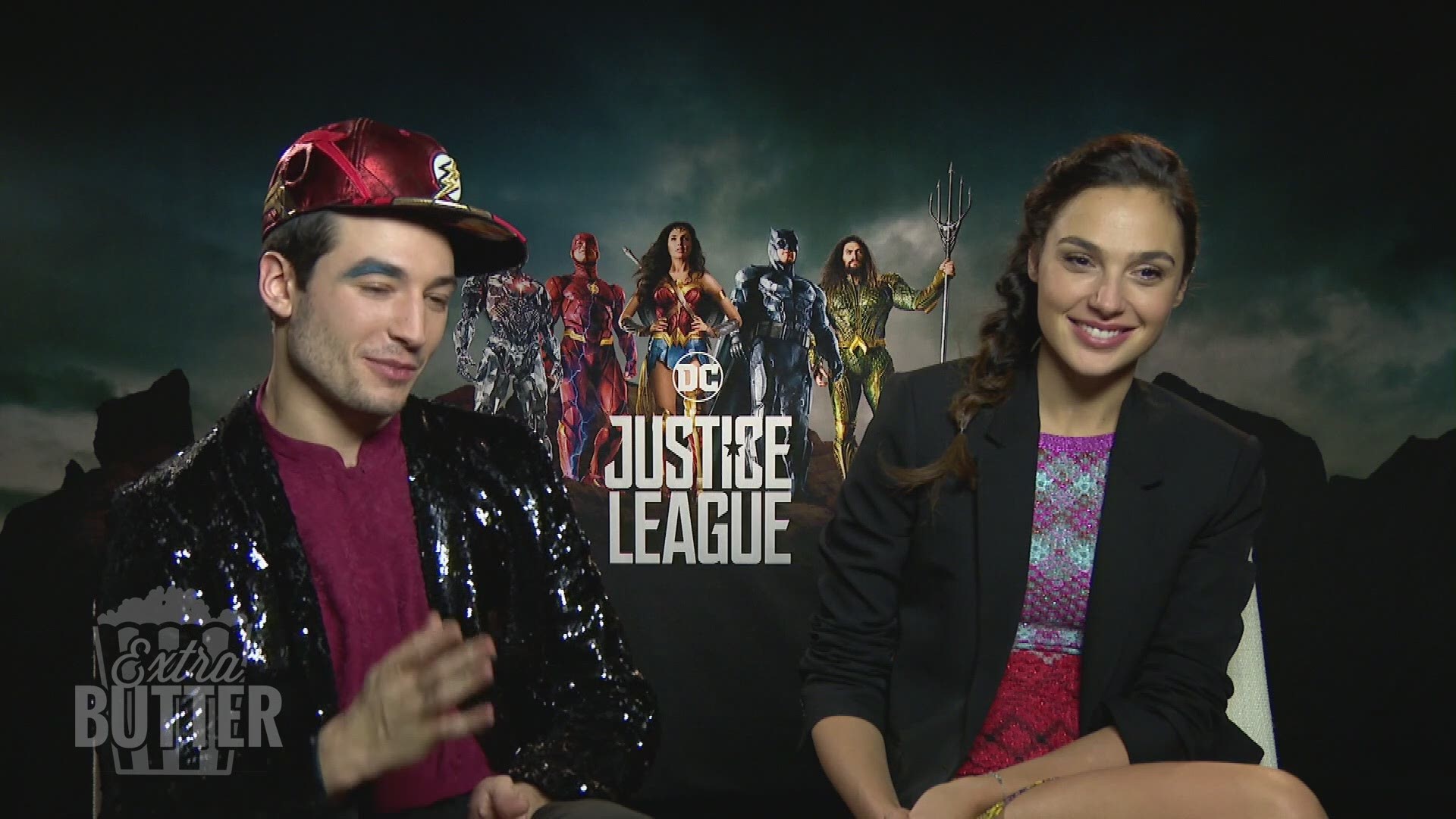 Mark sat down with Ezra Miller and Gal Gadot to talk about their characters in Justice League. (Travel and accommodation costs paid by Warner Bros. Pictures)